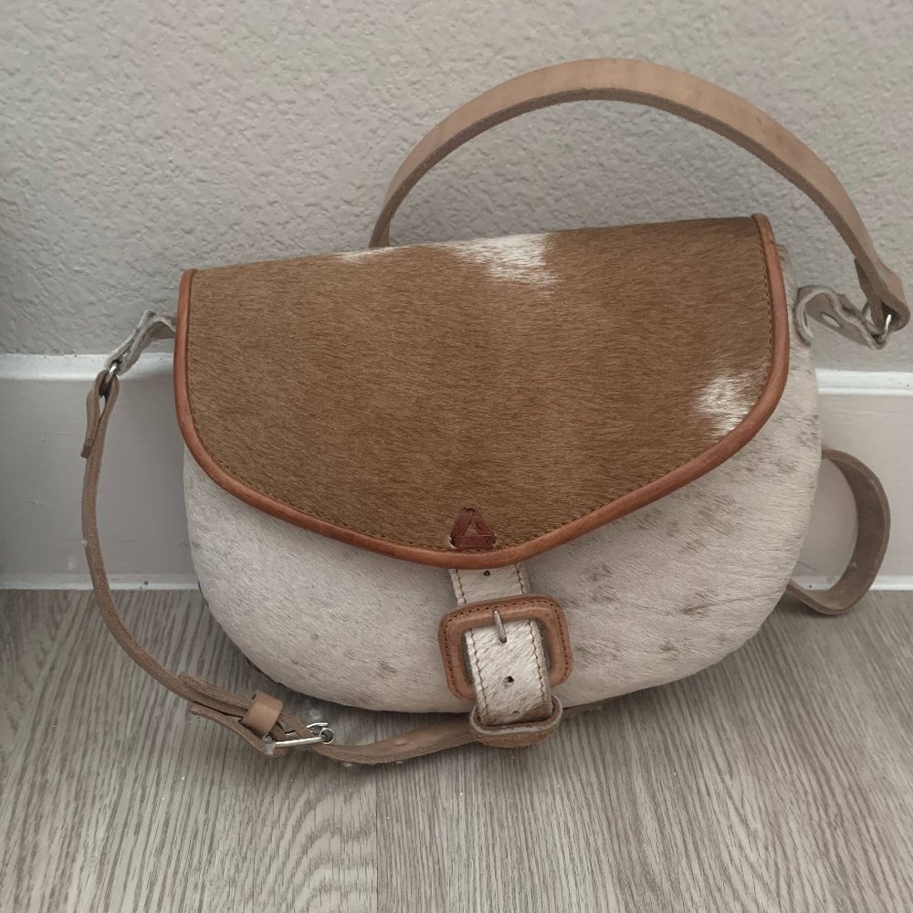 Genuine Rawhide Crossbody Bag